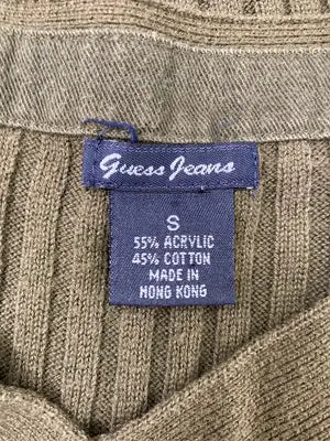 GUESS JEANS/ゲスジーンズ/ニット/セーター/トップス/カーキ/S