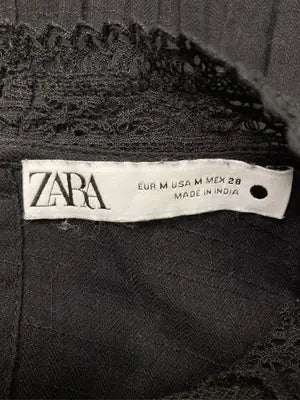 ZARA/ザラ/シャツ/ブラウス/トップス/ブラック/USA M