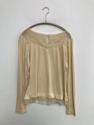 LAMOAELLE/Tシャツ/カットソー/トップス/ベージュ/L