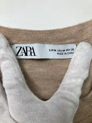 ZARA/ザラ/カーディガン/ボレロ/トップス/ベージュ/USA M