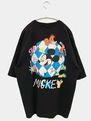 Disney/ディズニー/Tシャツ/カットソー/トップス/ブラック/標記無し