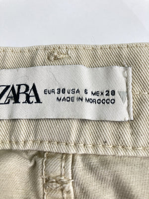 ZARA/ザラ/チノパンツ/パンツ/ベージュ/EUR38/USA6/MEX28