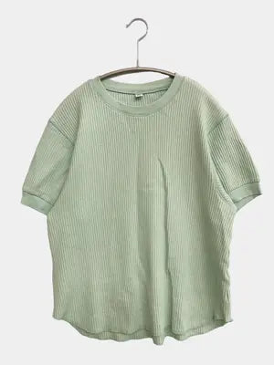 UNIQLO/ユニクロ/Tシャツ/カットソー/トップス/ライトグリーン/M