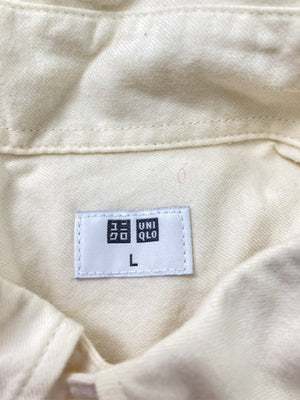 UNIQLO/ユニクロ/シャツ/ブラウス/トップス/アイボリー/L