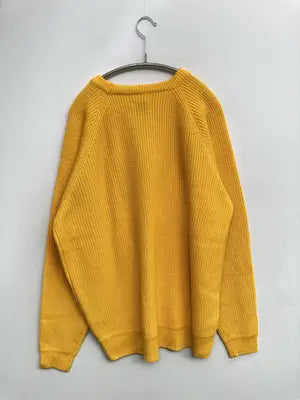 coen/コーエン/ニット/セーター/トップス/イエロー/MEDIUM