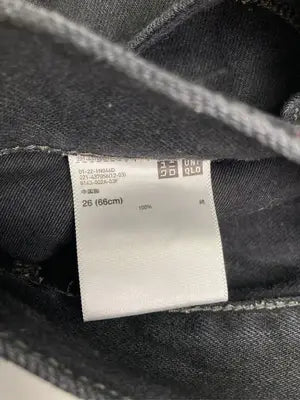 UNIQLO/ユニクロ/デニムパンツ/パンツ/ブラック/26 (66cm)