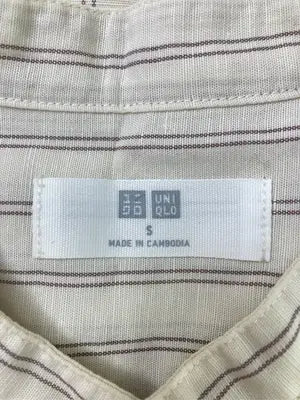 UNIQLO/ユニクロ/シャツ/ブラウス/トップス/アイボリー/S