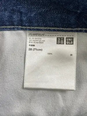 UNIQLO JEANS/ユニクロジーンズ/デニムパンツ/パンツ/ネイビー/28inch (71cm)