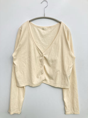 apres jour mignon/アプレジュールミニョン/カーディガン/ボレロ/トップス/ホワイト/LL