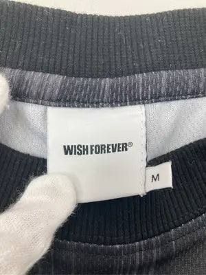 WISH FOREVER/ウィッシュフォーエバー/Tシャツ/カットソー/トップス/ブラック/M