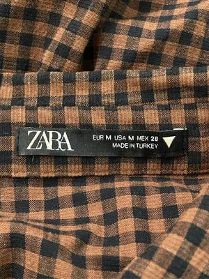 ZARA/ザラ/シャツワンピース/ワンピース/ドレス/ブラウン/M