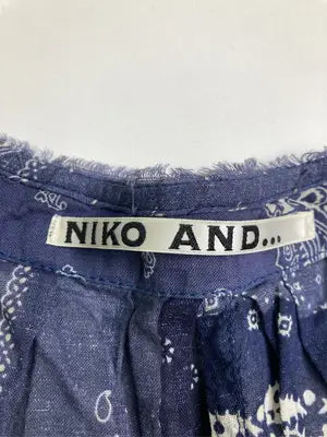 niko and .../ニコアンド/シャツ/ブラウス/トップス/ネイビー