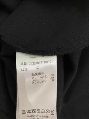 EMODA/エモダ/シャツワンピース/ワンピース/ドレス/ブラック/F