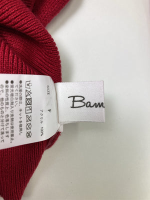 Bamboo2/バンブーツー/ニット/セーター/トップス/レッド/F