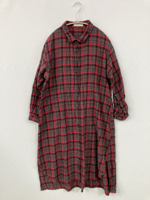 Samansa Mos2 blue/サマンサモスモスブルー/シャツワンピース/ワンピース/ドレス/グレー/F