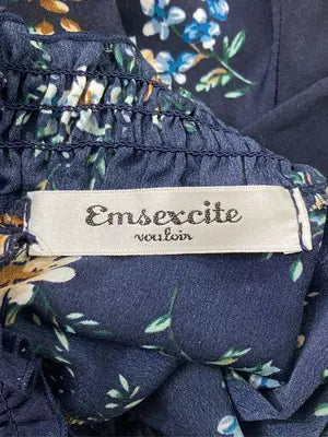 Emsexcite/エムズエキサイト/シャツ/ブラウス/トップス/ネイビー/M