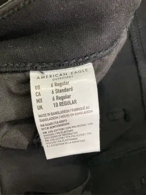 AMERICAN EAGLE/アメリカンイーグル/デニムパンツ/パンツ/ブラック/UK 10