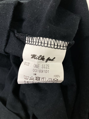 MILK FED./ミルクフェド/Tシャツ/カットソー/トップス/ブラック/ONE SIZE