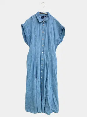 GAP/ギャップ/シャツワンピース/ワンピース/ドレス/ブルー/S