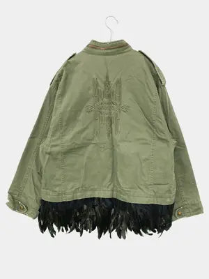 ZARA BASIC/ザラベーシック/ミリタリージャケット/ジャケット/アウター/グリーン/USA L