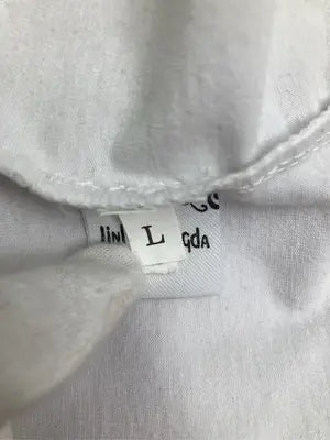 JiNliANGTENGdA/Tシャツ/カットソー/トップス/ホワイト/L