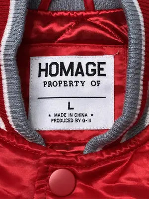 HOMAGE/スタジャン/ジャケット/アウター/レッド/L