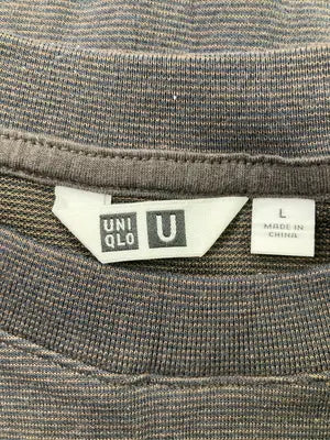 UNIQLO U/ユニクロユー/Tシャツ/カットソー/トップス/ブラック/L