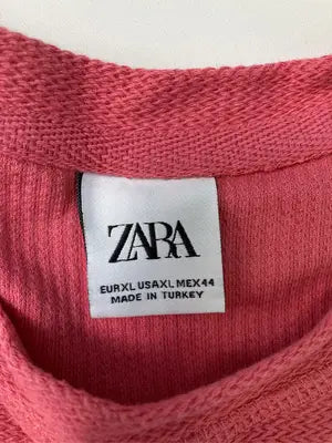 ZARA/ザラ/Tシャツ/カットソー/トップス/レッド/XL