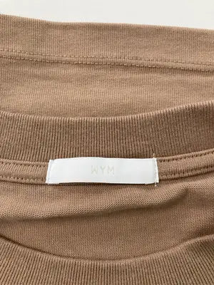 WYM/ウィムバイリドム/Tシャツ/カットソー/トップス/ブラウン/MEDIUM