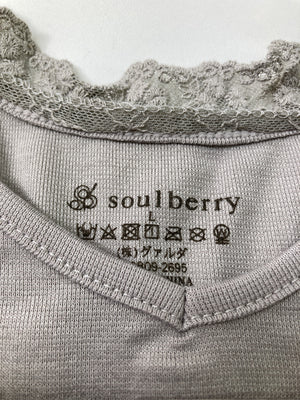 SOUL BERRY/ソウルベリー/Tシャツ/カットソー/トップス/グレー/L
