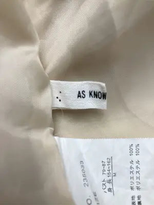 AS KNOW AS PINKY/アズノゥアズピンキー/ベスト/トップス/ベージュ/M