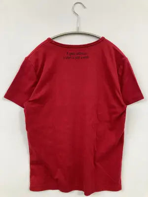 agate label/Tシャツ/カットソー/トップス/レッド/M