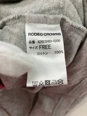 RODEO CROWNS/ロデオクラウンズ/Tシャツ/カットソー/トップス/グレー/FREE