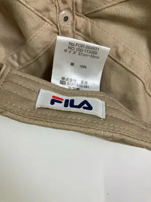 FILA/フィラ/キャップ/帽子/ベージュ/57cm-59cm