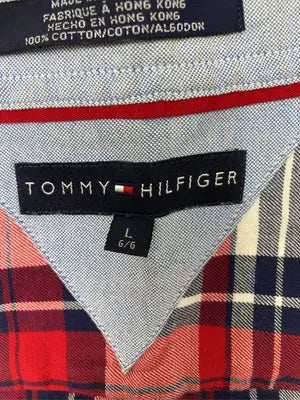 TOMMY HILFIGER/トミーヒルフィガー/シャツ/ブラウス/トップス/レッド/L