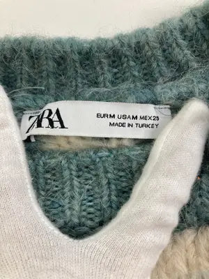 ZARA/ザラ/ニット/セーター/トップス/グリーン/EUR M/USA M/ MEX 28