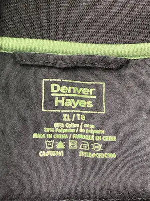 DENVER HAYES/ジャージ/トラックジャケット/トップス/ブラック/XL