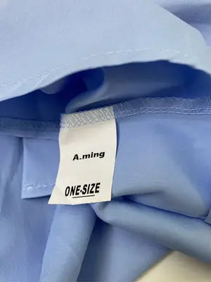 A.ming/シャツ/ブラウス/トップス/スカイブルー/ONE-SIZE