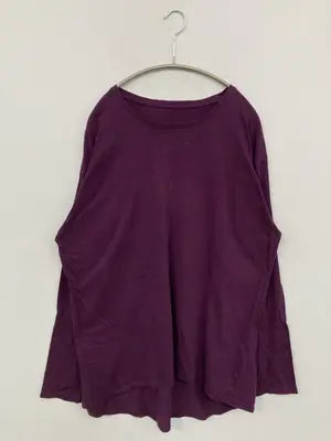 Tシャツ/カットソー/トップス/パープル/3L
