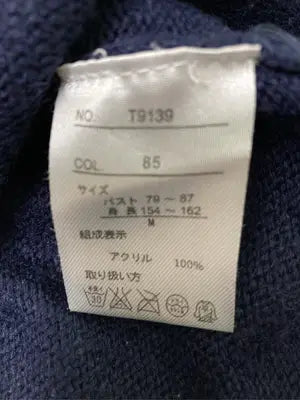 Flow and fixture/ニット/セーター/トップス/ネイビー/M  バスト79～87　身長154～162