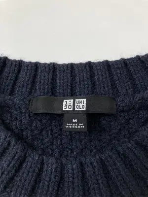 UNIQLO/ユニクロ/ニット/セーター/トップス/ネイビー/M