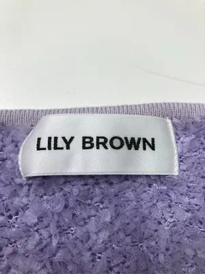 Lily brown/リリーブラウン/カーディガン/ボレロ/トップス/パープル/ONE SIZE