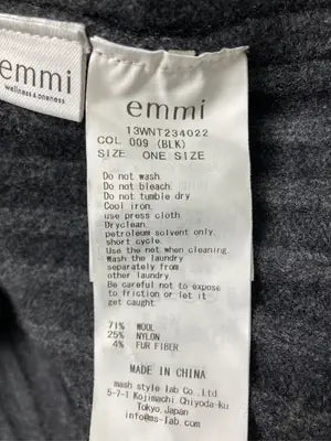 emmi/エミ/ニット/セーター/トップス/ブラック/ONE SIZE
