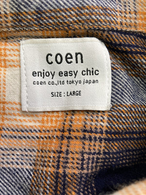 coen/コーエン/シャツ/ブラウス/トップス/ブラック/LARGE