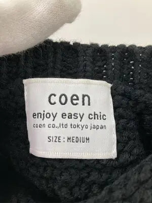coen/コーエン/ニット/セーター/トップス/ブラック/MEDIUM