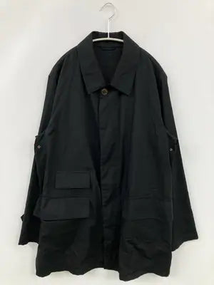 Aquascutum/アクアスキュータム/ステンカラーコート/ジャケット/アウター/ブラック/MEDIUM