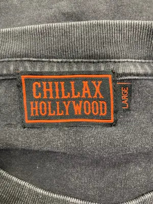 CHILLAX HOLLYWOOD/Tシャツ/カットソー/トップス/ブラック/LARGE