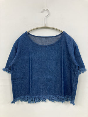 シャツ/ブラウス/トップス/ブルー/S