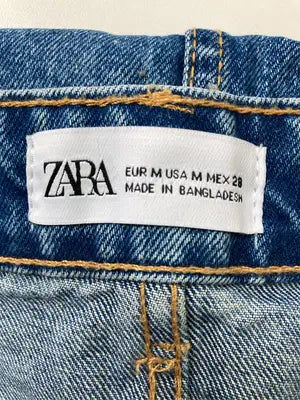 ZARA/ザラ/デニムスカート/スカート/ブルー/EUR M/USA M/ MEX 28