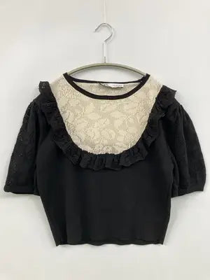 ZARA/ザラ/Tシャツ/カットソー/トップス/ブラック/EUR L